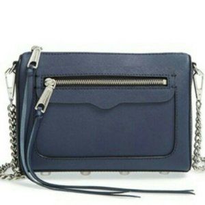 REBECCA MINKOFF SAFFIANO LEATHER AVERY CROSSBODY SHOULDER CLUTCH